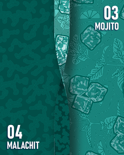 Wzór Mojito Malachit akcesoria dla psów BARKIN