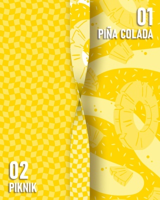 Obroża półzaciskowa Pina Colada/Piknik
