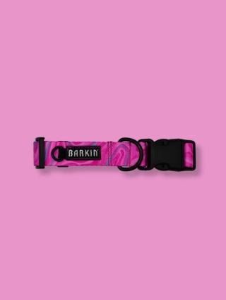 Obroża z klamrą Robaczki/Bubblegum