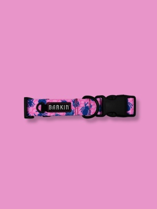 Obroża z klamrą Robaczki/Bubblegum