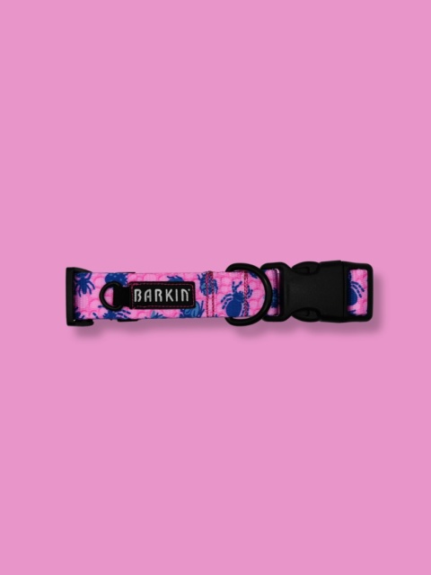 Obroża z klamrą Robaczki/Bubblegum